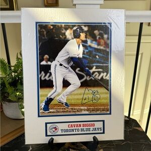 Cavan Biggio Signed Toronto Blue Jays 8x10 Matted Photo Autograph MLB